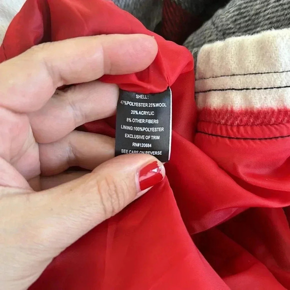 Torrid Plaid Checkered Wool Bomber Jacket Sz 2 (2X) - Picture 13 of 13